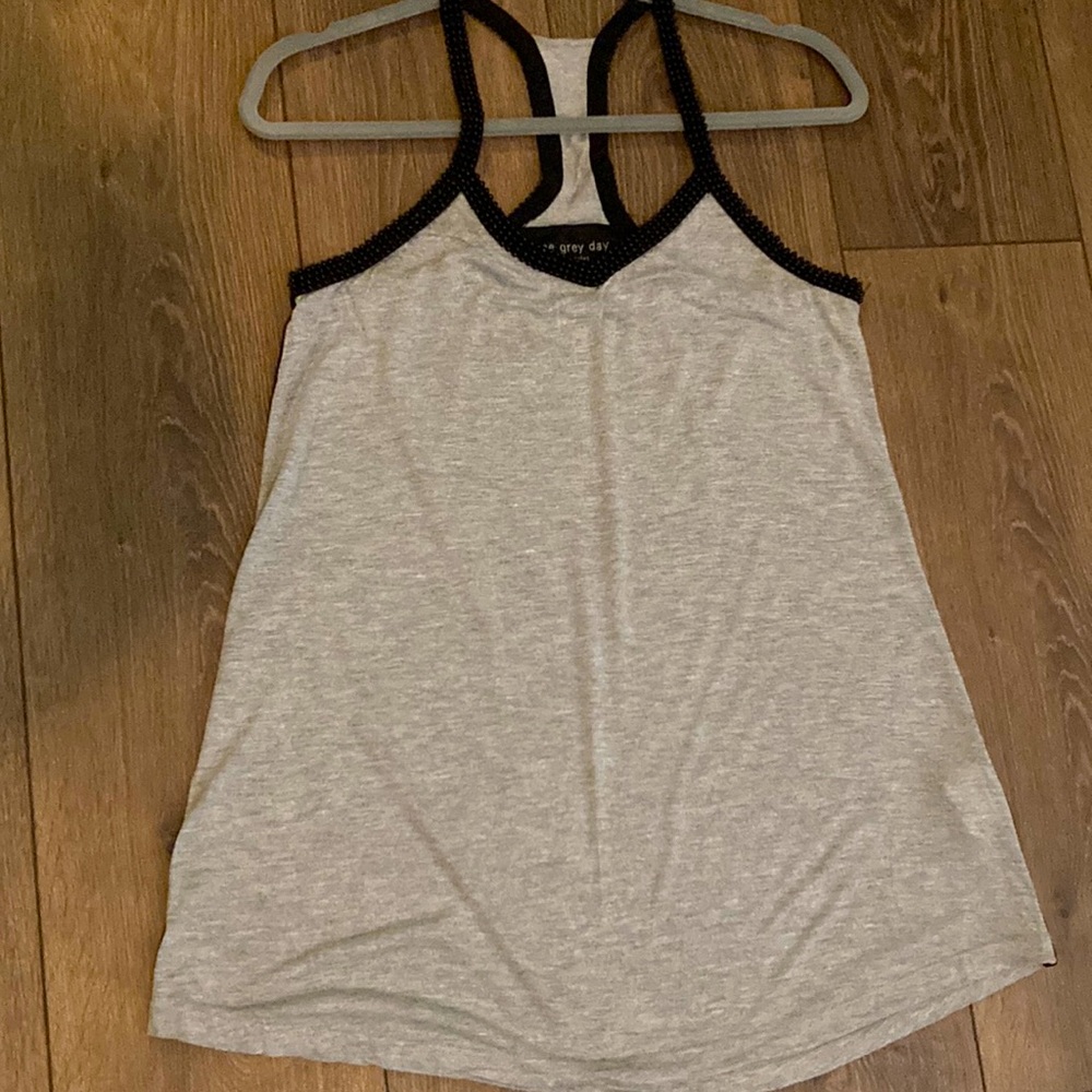 Lose fit jersey racer back tank top